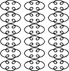 Vector geometric seamless pattern. Minimal ornamental background with abstract shapes. Black and white texture. Simple abstract ornament background. Dark repeat design for decor, fabric, cloth.