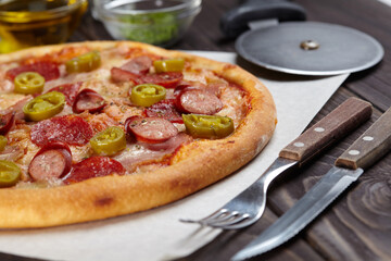 tasty pizza on the table