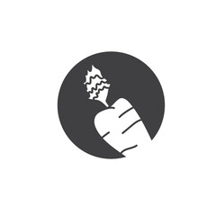 carrot  icon vector elemnt design template
