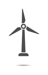 Wind energy vector icon