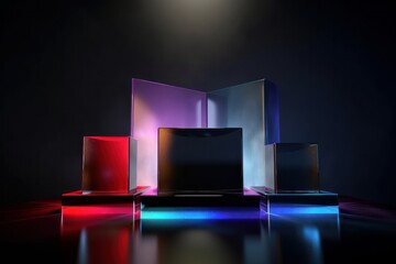 Colorful abstract background. 3d rendering, 3d illustration.