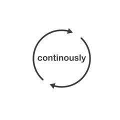 sustainable arrow icon vector element design template