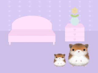 Fototapeta premium ハムスターの背景