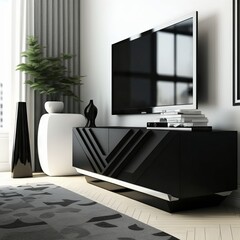 modern living room Generative AI