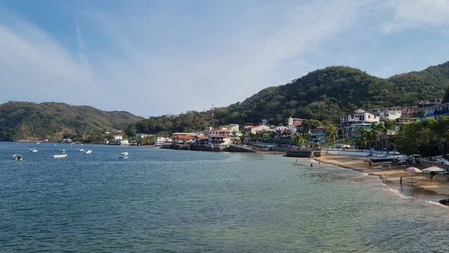 Pueblo de taboga en verano, panama.