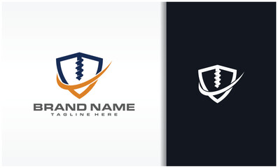 Drill Bit Logo, Circle, And Shield