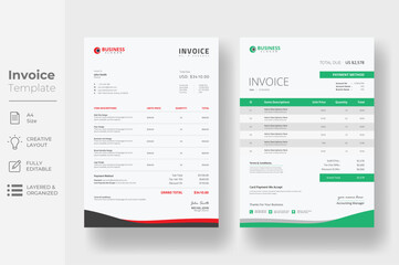 creative invoice template design