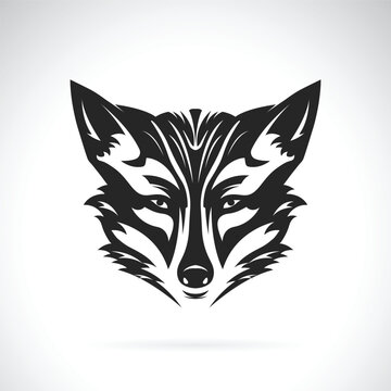 Vector of fox head design on white background. Easy editable layered vector illustration. Wild Animals.