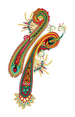 Textile digital design motif pattern decor hand made artwork suitable for women cloth front back and duppata print elements of baroque ornament demask paisley abstract shape gift card wallpaper border