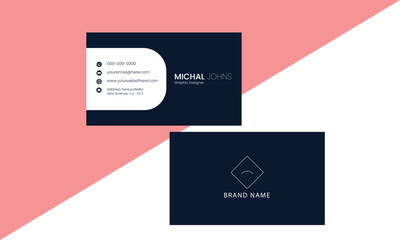 Minimalist business card design 