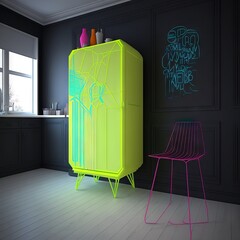 interior of a room Generative AI