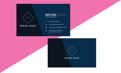 stylish modern business card design 