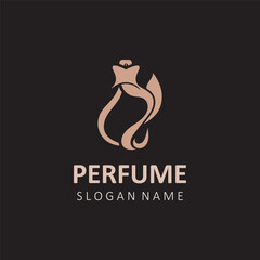 Abstract isolated luxury Perfume logo cosmetic for business