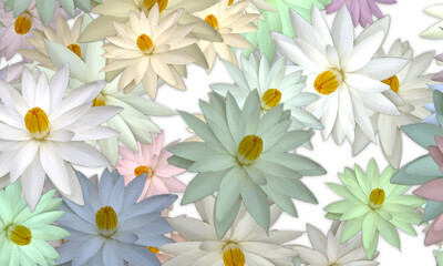 Abstract lotus pattern for background and wallpaper.