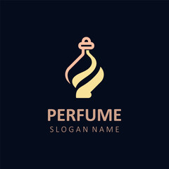 Abstract isolated luxury Perfume logo cosmetic for business