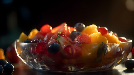 Fototapeta na wymiar fruit salad