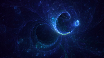 3D rendering abstract multicolor technology fractal light background