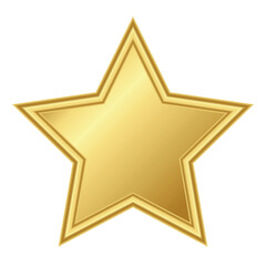 gold star on transparent background