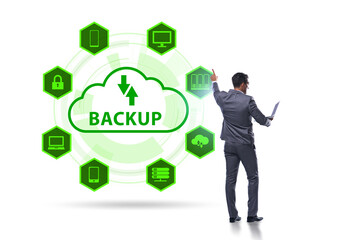 Disaster recovery plan and backup concept - obrazy, fototapety, plakaty