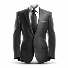 Formal Suit Isolated On White