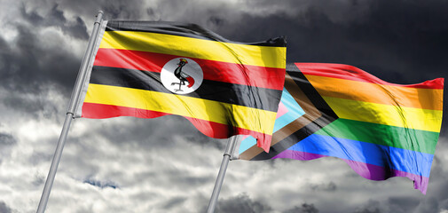 uganda LGBTQ flag. LGBT rights in Uganda Lesbian, gay, bisexual, and transgender (LGBT) persons in...