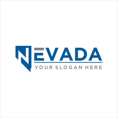 Nevada Map Logo Design template