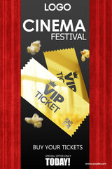 Vip ticket gold cinema festival
