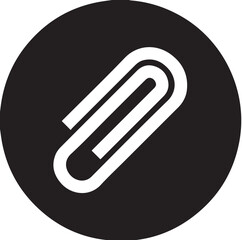 black and white attachment symbol, attachment flat symbol, best attachment symbol, flat attachment icon, vector symbol , vector icon, flat icon, flat symbol 