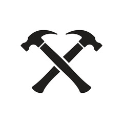 hammer logo icon design vector