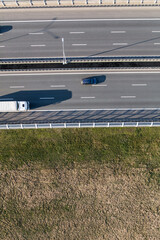 aerial view of the higway