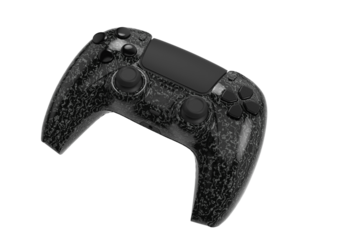 black video game controller