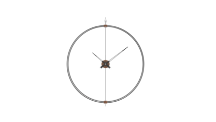 3d rendering of the wooden wall clock. Design template closeup Mock-up for branding and advertising. The modern clock design of Offices, Home Decor, Schools, Colleges, Universities, Waiting rooms, Etc