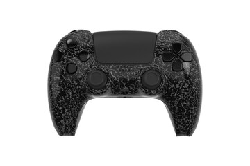 black video game controller