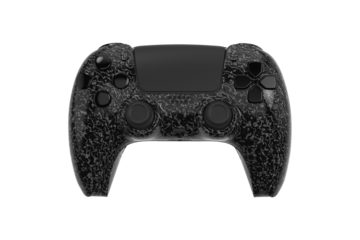 black video game controller