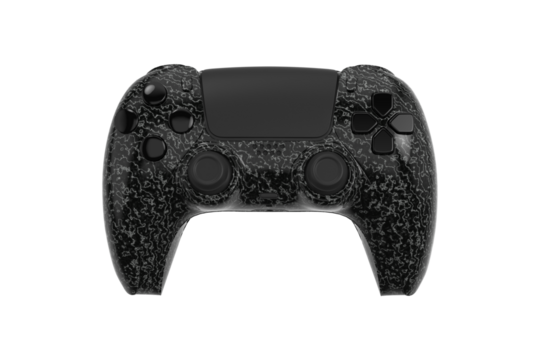 black video game controller