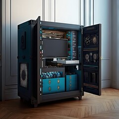 Fototapeta premium modern kitchen interior Generative AI