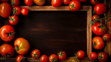 AI art tomato picture frame トマトのフレーム
