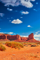 Buttes of Monument Valley in Utah State, United States Of America.