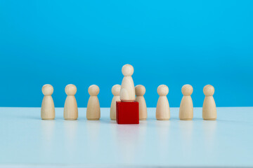 One wooden figure stood out crowd