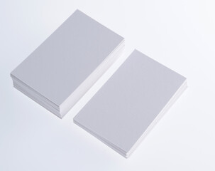 Stack white paper on white background