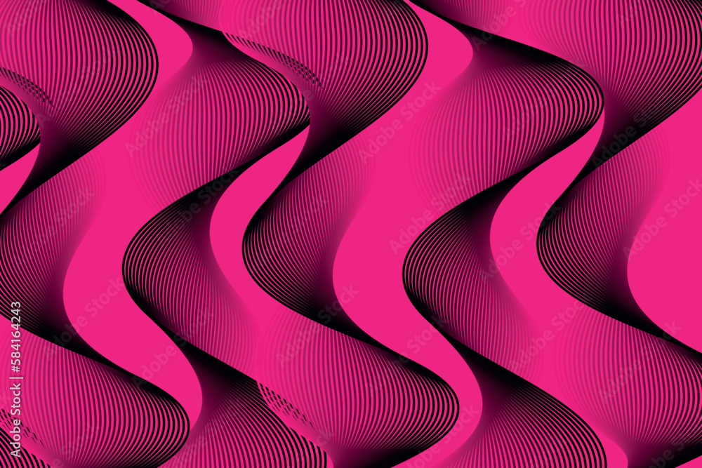 Fototapete simple wave abstract background with lines. sutable for landing page and computer desktop wallpaper.