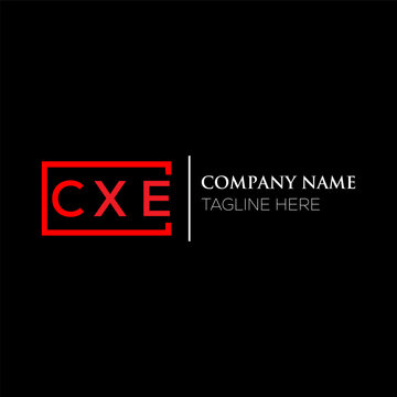 CXE letter logo design on black background. CXE creative initials letter logo concept. CXE letter design. CXE letter design on black background. CXE logo vector.
