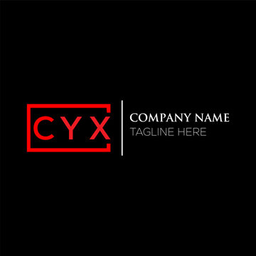 CYX letter logo design on black background. CYX creative initials letter logo concept. CYX letter design. CYX letter design on black background. CYX logo vector.
