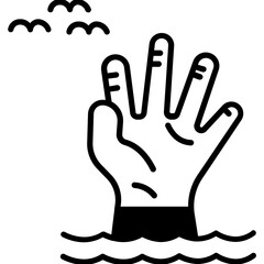 Claw hand Trendy Color Vector Icon which can easily modify or edit

