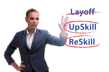 Re-skilling and upskilling in learning concept