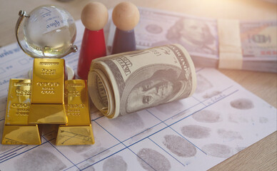 Economic or business crime concept. illegal activities committed by individuals or organizations with the intention of obtaining financial gain through fraudulent or unethical means.