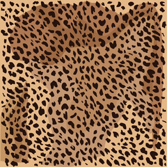 Leopard pattern seamless design, vector illustration background. Animal fur  (panthera pardus) fabric design.  