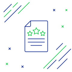 Line Declaration of independence icon isolated on white background. Colorful outline concept. Vector