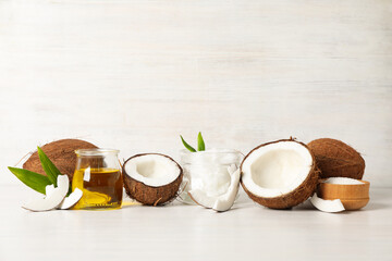 Product for beauty procedures, skin and body care - coconut oil