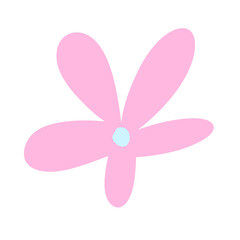 Handrawn flower doodle